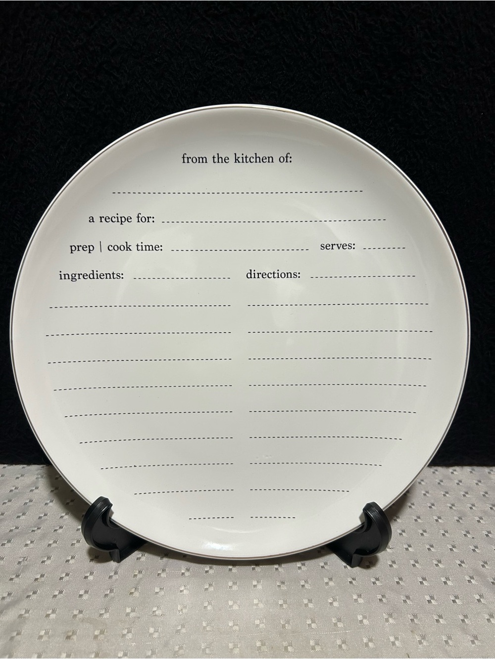 Love x June Ceramic Recipe Plate 10 Wonderful Ways to Share A Recipe Dish New
